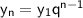 \sf y_n=y_1q^{n-1}