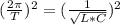 (\frac{2\pi}{T})^2=(\frac{1}{\sqrt{L*C}})^2