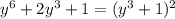 y^6+2y^3+1=(y^3+1)^2