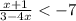 \frac{x+1}{3-4x}<-7