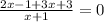 \frac{2x-1+3x+3}{x+1}=0