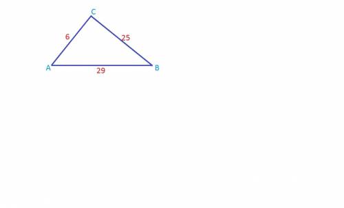 Вычислить площадь треугольника,зная,что его стороны равны: 29,25,6