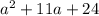 a^{2}+11a+24