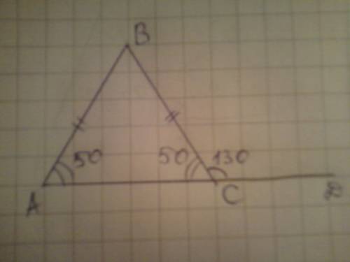 Сумма углов при основании равнобедренного треугольника равна 100. вычислите: 1-угол при вершине треу
