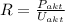 R=\frac{P_{akt}}{U_{akt}}