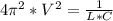 4\pi^2*V^2=\frac{1}{L*C}