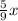 \frac{5}{9}x