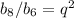 b_{8}/b_{6}=q^{2}