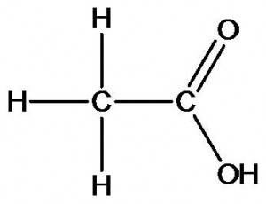 Изобразите структурную формулу уксусной кислоты.