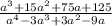 \frac{a^{3}+15a^{2} +75a+125}{a^{4}-3a^{3}+3a^{2}-9a }