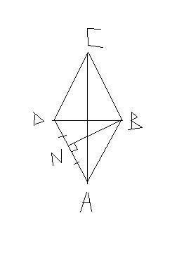 Найдите острый угол ромба abcd,если его высота bn,проведенная из вершины тупого угла,делит сторону a