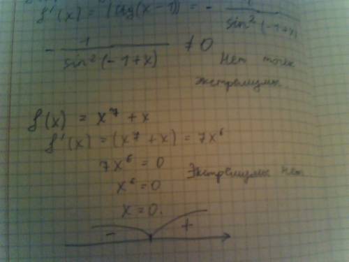 Докажите что функция y=f(x) не имеет критических точек: 1) f(x)=√x +2 в корне только х 2) f(x)=ctgx-