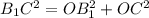 B_1C^2=OB_1^2+OC^2