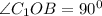 \angle C_1OB=90^0