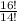 \frac{16!}{14!}