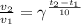 \frac{v_{2}}{v_{1}}=\gamma^{\frac{t_{2}-t_{1}}{10}}