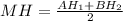 MH=\frac{AH_1+ BH_2 }{2}