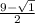 \frac{9-\sqrt{1}}{2}