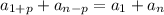 a_{1+p}+a_{n-p}=a_{1}+a_{n}