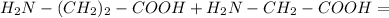 H_2N-(CH_2)_2-COOH+H_2N-CH_2-COOH=