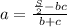 a=\frac{\frac{S}{2} - bc}{b+c}