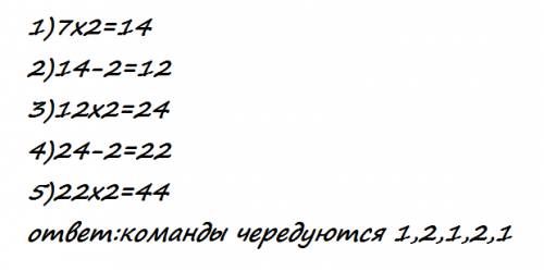 1) исполнитель калькулятор имеет только две команды, которым присвоены номера: 1. умножь на 22. вычт