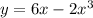 y=6x-2x^{3}