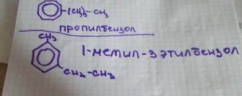 Среди названий ароматических углеводородов изомером пропилбензола яв-ся: метилбензол, 1,2-диметилбен