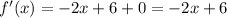 f'(x)=-2x+6+0=-2x+6