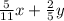 \frac{5}{11}x+\frac{2}{5}y