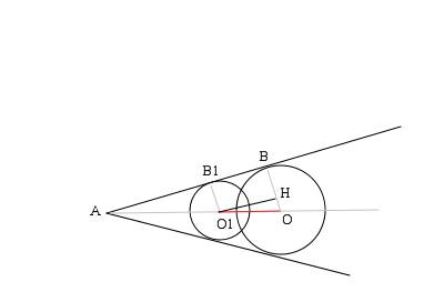 Сокружности с центрами в точках о и о1 и радиусами 5 и 3 соответственно касаются сторон угла а (в и