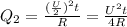 Q_2=\frac{(\frac{U}{2})^2t}{R} =\frac{U^2t}{4R}