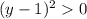 (y-1)^2 0