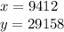 x=9412\\y=29158