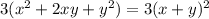 3(x^2+2xy+y^2)=3(x+y)^2