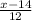 \frac{x-14}{12}