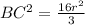 BC^{2} = \frac{16r^{2}}{3}