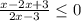 \frac{x-2x+3}{2x-3} \leq 0