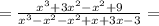 = \frac{x^{3}+3x^{2}-x^{2}+9}{x^{3}-x^{2}-x^{2}+x+3x-3} =