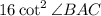 16\cot^2\angle BAC