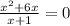 \frac{x^{2} +6x}{x+1}= 0