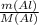 \frac{m(Al)}{M(Al)}