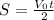 S=\frac{V_{0}t}{2}