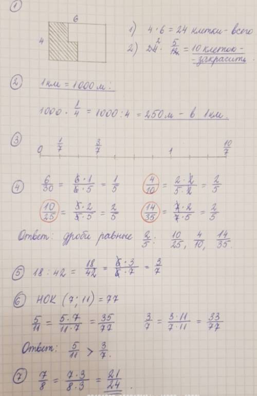 1начерти прямоугольник со сторонами 4 клетки и 6 клеток закрась 5/12 прямоугольника 2 сколько метров