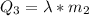 Q_{3} = \lambda *m_{2}