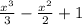 \frac{x^3}{3}- \frac{x^2}{2}+1