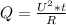 Q= \frac{U^{2} *t}{R}