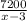 \frac{7200}{x-3}