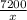 \frac{7200}{x}