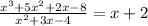 \frac{x^3+5x^2+2x-8}{x^2+3x-4}=x+2